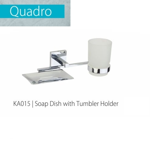 Brass Soap Dish With Tumbler Holder