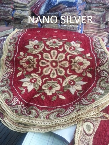 Designer Sofa Cover - Polyester, Range Available, Red | Stylish Floral Design, Durable Fabric, Soft Texture, Easy Cleaning, Enhanced Comfort, Sofa Protection