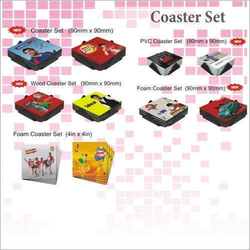 Table Coaster Set - Square Shape Paper Material | Decorative Use for Stylish Home and Event Accents