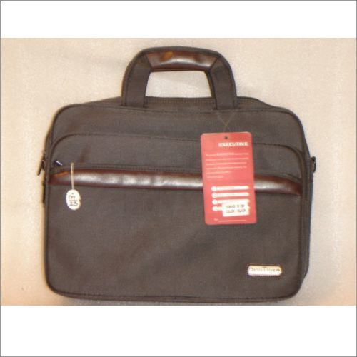 Black Leather Bag - Modern Design Smooth Leather Material Non-Folded Structure