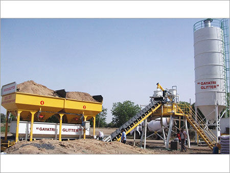 Cross Bin Hopper Concrete Batching Plant