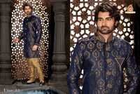 Dark Blue Designer Party Wear Sherwani