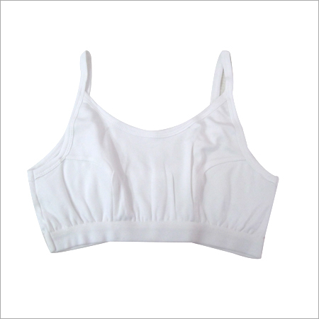 Stylish Sports Bra - Cotton Fabric, Girls' Fit, Ivory White | Moisture Wicking, Soft Touch, Easy Care, Shrink Resistant