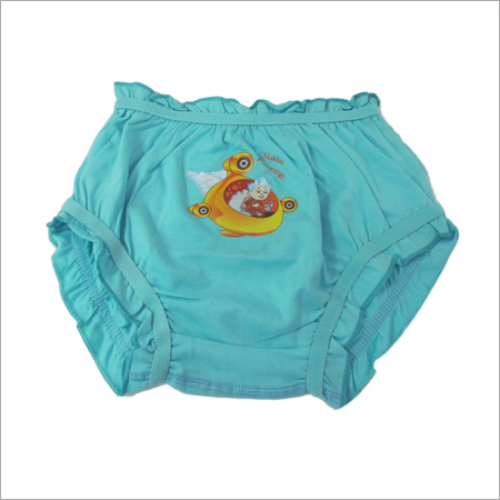 Green Plain Kids Underwear