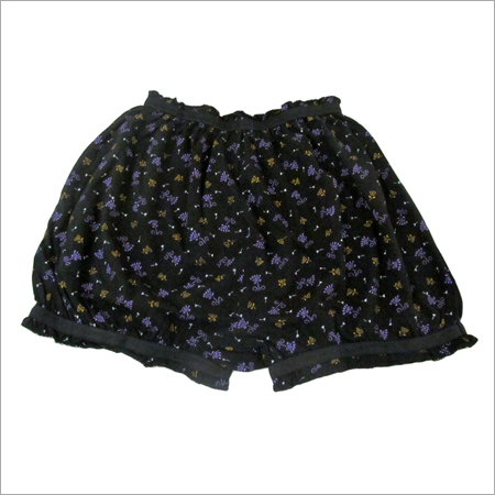 Black Printed Panties