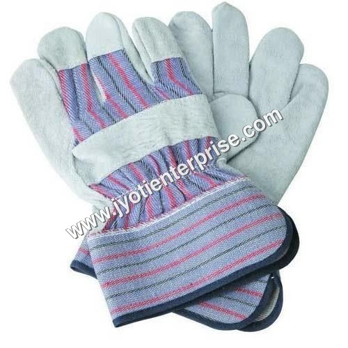 Multi Split Leather Canadian Safety Cuff Hand Gloves