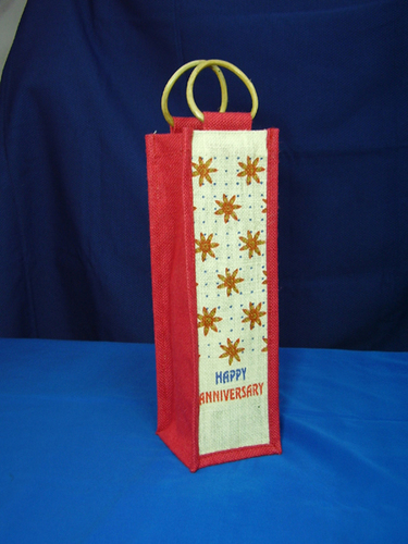 Stylish Jute Bottle Bags
