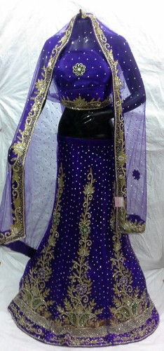 Purple Bridal Lehenga