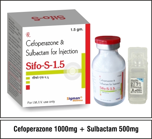 Cefoperazon 1000Mg. + Sulbactum 500 Mg. Application: Cure Disease