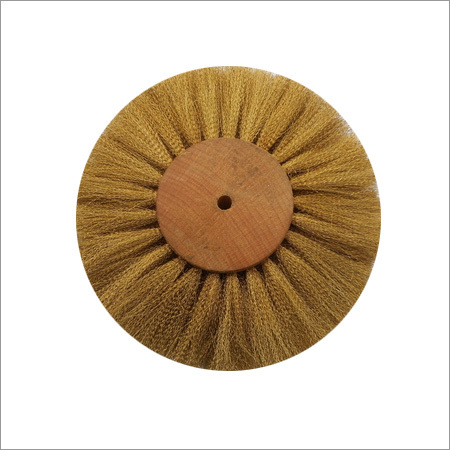 Brass rotary brush crimped wire