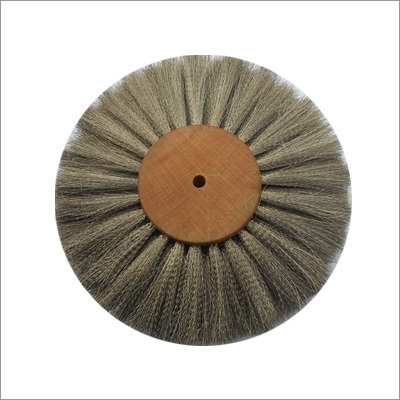 Steel rotary brush crimped brush