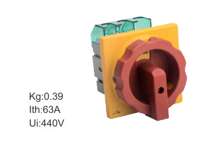 Load Circuit Breaker Switches - Plastic, Red, 63A, 440V | Easy Installation, Reliable Switching, Durable Design