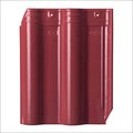 Ceramic Roof Tiles - 300x400mm, Rose Red | Lightweight, Aesthetic Design, Excellent Durability, Interlocking Pattern, Acid-resistant Finish