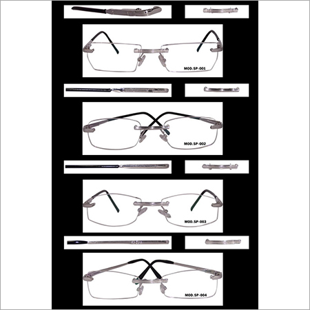 925 Silver Spectacle Frames - Sterling Silver, Adjustable Temple Arms, Lightweight Design, Elegant White Color, Comfortable Fit, Compatible with Glass or Plastic Lenses, 1-Year Warranty