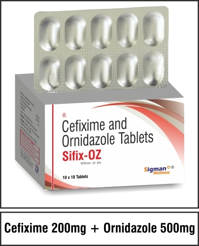 Cefixime 200 mg + Ornidazole 500 mg
