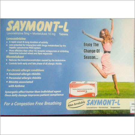 Montelukast 10mg + Levocetirizine 5mg Tablet