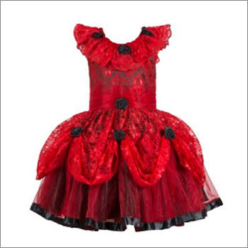Kids Red Fairy Frock