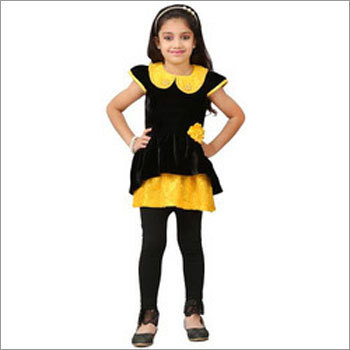 Fancy Velvet Frock with Legging