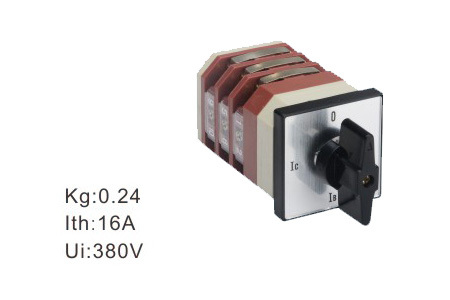 Change-Over Switches - 16A 380V, 120 Times/H Operation Frequency | Key Lock, Indicator Light, Circuit Switching, Motor Control