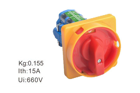Change Over Switches - Plastic, Red, 2 Contacts, 15A, 660V | Easy Operation, Durable Design, Reliable Performance, Compact Size, Versatile Use