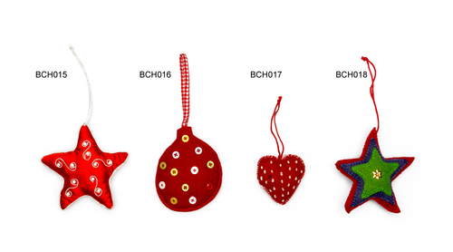 Fabric Christmas Ornaments