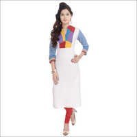 White Ladies Cotton Kurtis