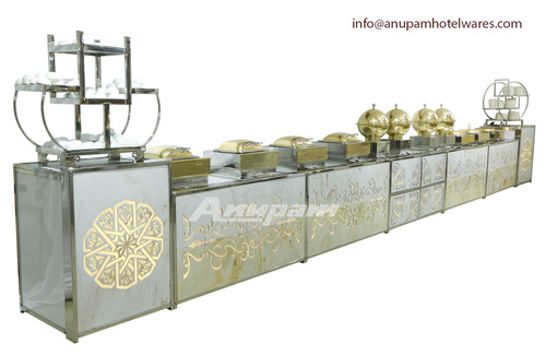 Buffet Counter - Two tone Marble & Light Theme