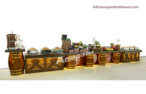Buffet Counter - Wooden Theme