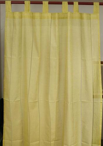 Yellow Lined Curtains