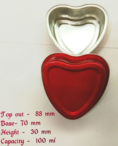 Heart Shape Aluminium Baking Cups