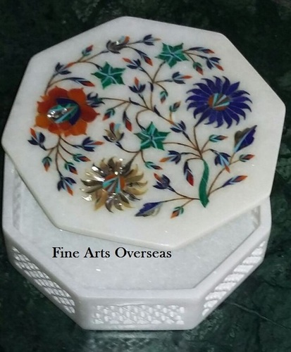 Inlay Stone Jewellery Box