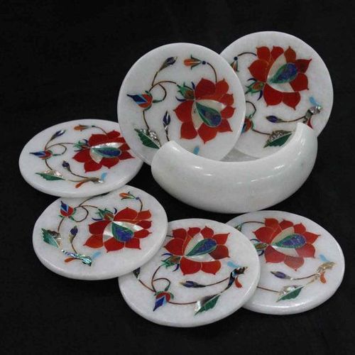 Semi Precious Inlaid Coasters