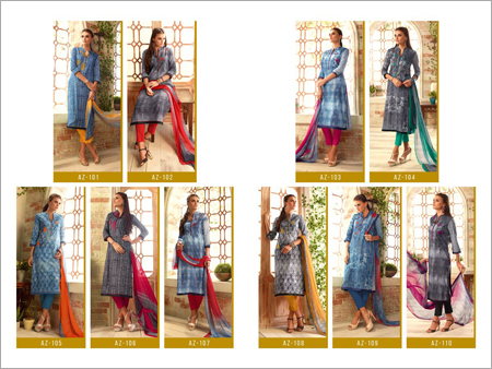 Unstitched Anarkali Salwar Suit