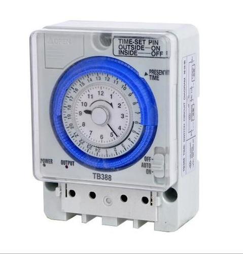 TIMER - AC 220V TB-388 Chargeable Mechanical Timer Switch | 100-240VAC Coil Voltage, Energy Saving, Easy Scheduling, 300 Hour Reserve, 15min Minimum Setting