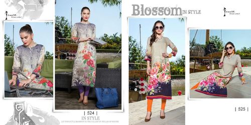 Spirit-8 Cotton Rayon Digital Print Kurti