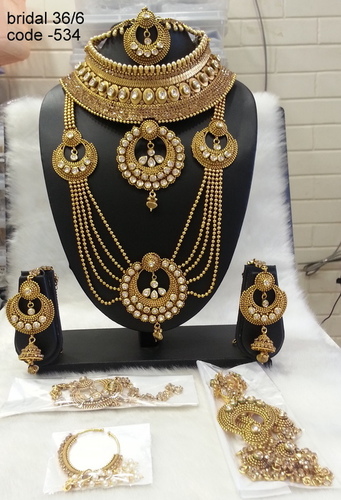 Copper Alloy Bridal Jewellery Set
