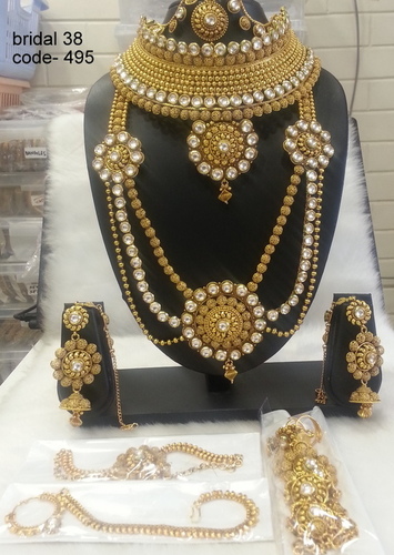 Copper Alloy Bridal Jewellery Set