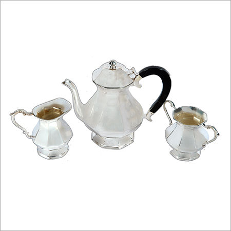 Round Silver Tea Set