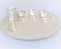 Premium Silver Dinner Set - Fabric Material: As For Costmer