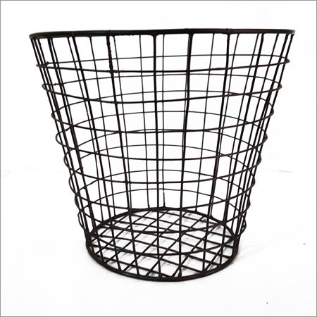 Handcrafted Metal Wire Basket