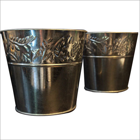 Decorative Galvanized Bucket