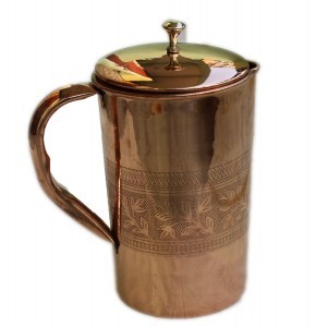 Pure Copper Jug With Lid