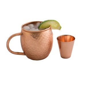 100% Pure Solid Moscow Mule Copper Mugs