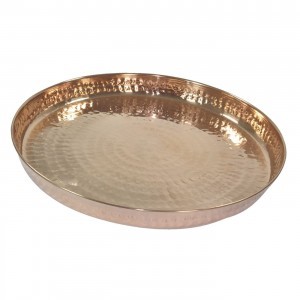 Handmade Traditional Indian Copper Hammered Dinnerware Thali