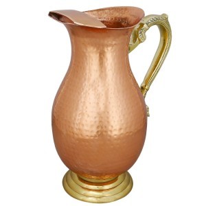 Drinking Pitcher Mugal Jug Indian Copper Tableware Collection for Ayurvedic Benefits
