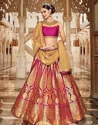 Banarasi Jacquard And Fancy Border Dupatta Lehenga