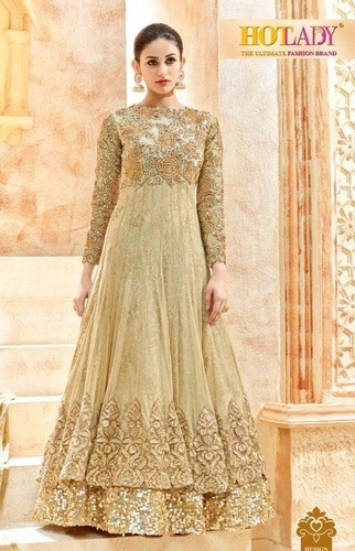 Embroidered Anarkali Suits - Georgette Material Customized Size Full Sleeves | Anti Wrinkle Breathable Quick Dry All Season Wear