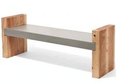 Wood Concrete Benches