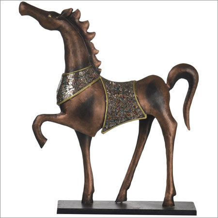 Malik Designs Iron Mosaic Horse Statue