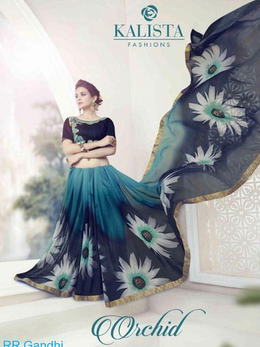 Digital printed saree